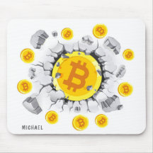 Bitcoin Explosion Digital Crypto BTC Personalised