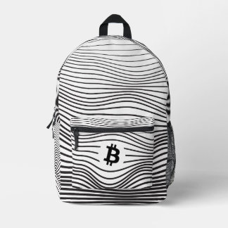 Bitcoin Force (White) Printed Backpack