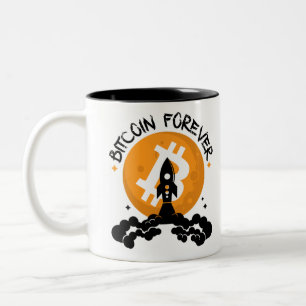 Bitcoin Forever Two-Tone Coffee Mug