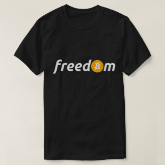 Bitcoin Freedom Crypto Investor Minimalist Design T-Shirt