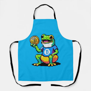 Bitcoin Frog - 8-Bit Crypto Journey Apron