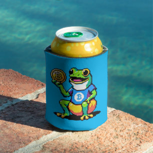 Bitcoin Frog - 8-Bit Crypto Journey Can Cooler