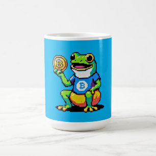 Bitcoin Frog - 8-Bit Crypto Journey Coffee Mug