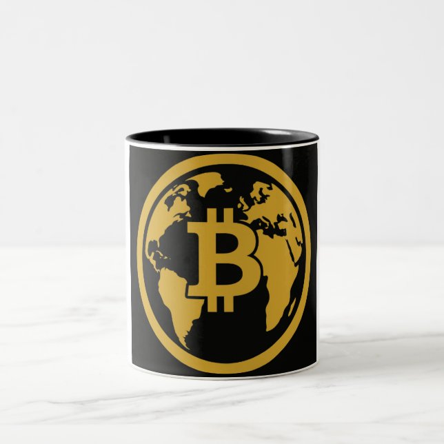 Bitcoin global asset mug (Center)