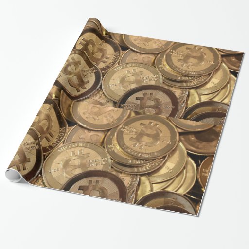 Image of Bitcoin Glossy Wrapping Paper