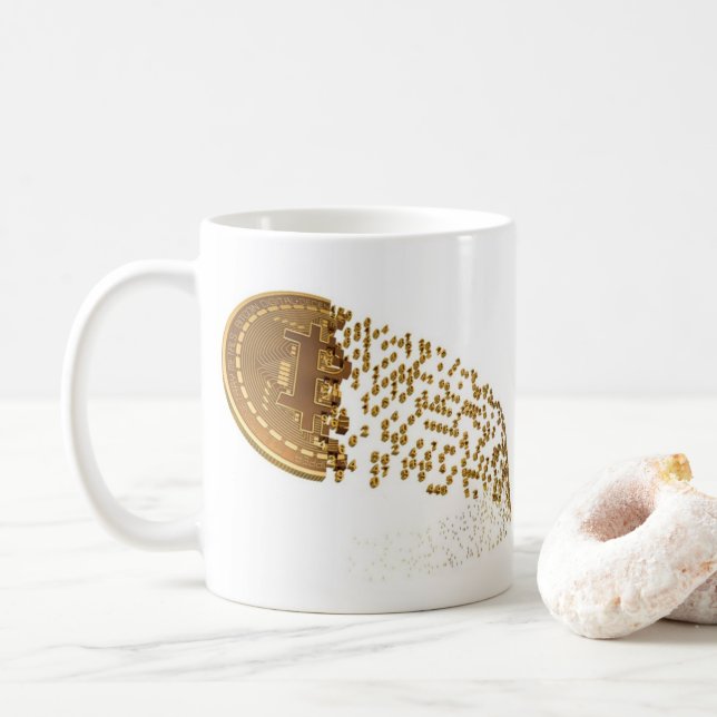 Bitcoin Gold Design Mug (BTC) (With Donut)