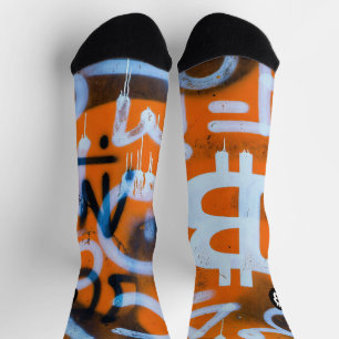 "Bitcoin Graffiti" (Style #1) Street Art Socks