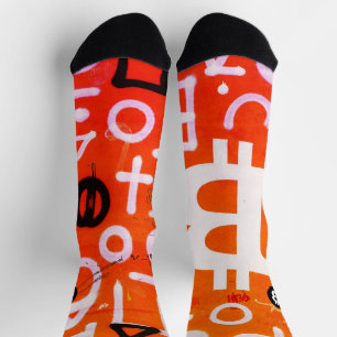 "Bitcoin Graffiti" (Style #7) Street Art Socks