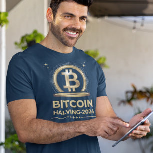 BITCOIN HALVING 2024 Crypto Digital Currency   T-Shirt