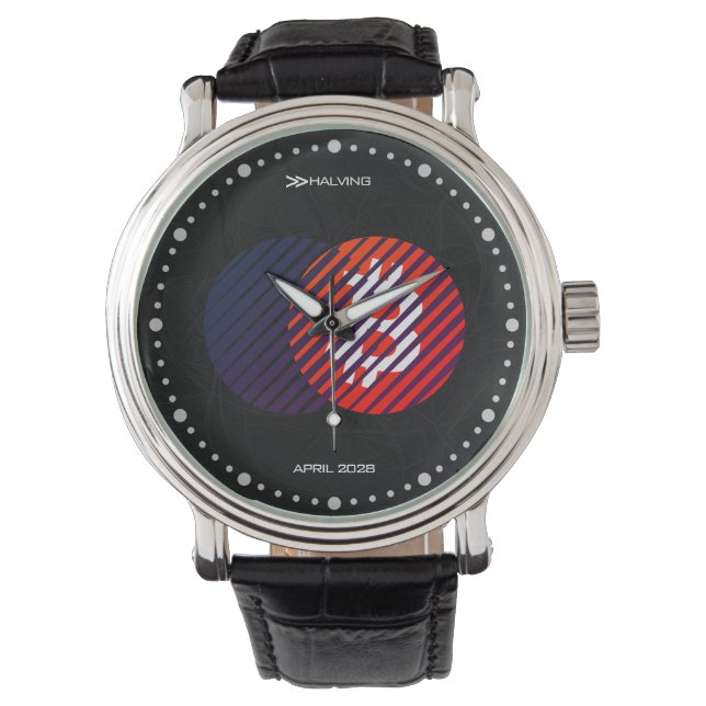 Bitcoin Halving 2028 (Style: 2 / Miami) Watch (Front)
