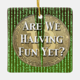 Bitcoin Halving Event Ceramic Ornament