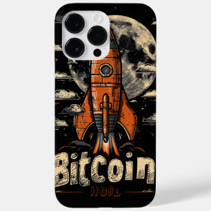 Bitcoin hodl and rocket to the moon design Case-Mate iPhone 14 pro max case
