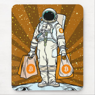 BITCOIN-HODL-Crypto Astronaut Mouse Mat