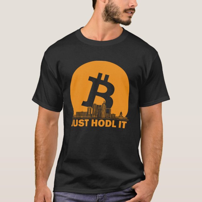 Bitcoin Kansas City Skyline  Kansas Bitcoin Maxima T-Shirt (Front)
