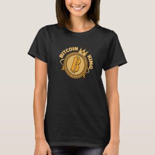 Bitcoin King Cryptocurrency Blockchain Crypto Bitc T-Shirt