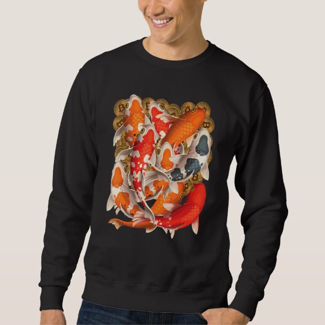 Bitcoin Koi Fish Pond Sweatshirt (Front)