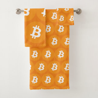 Bitcoin Logo Bath Towel Set