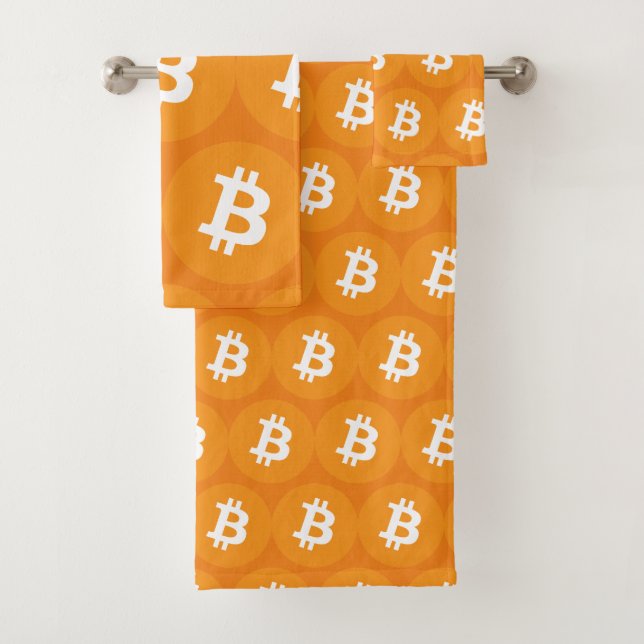 Bitcoin Logo Bath Towel Set (Insitu)
