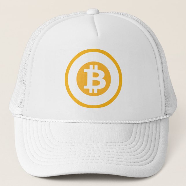 Bitcoin Logo Classic Style 1 Trucker Hat (Front)