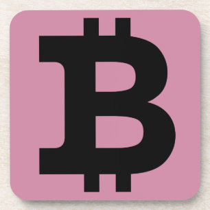 Bitcoin logo coaster