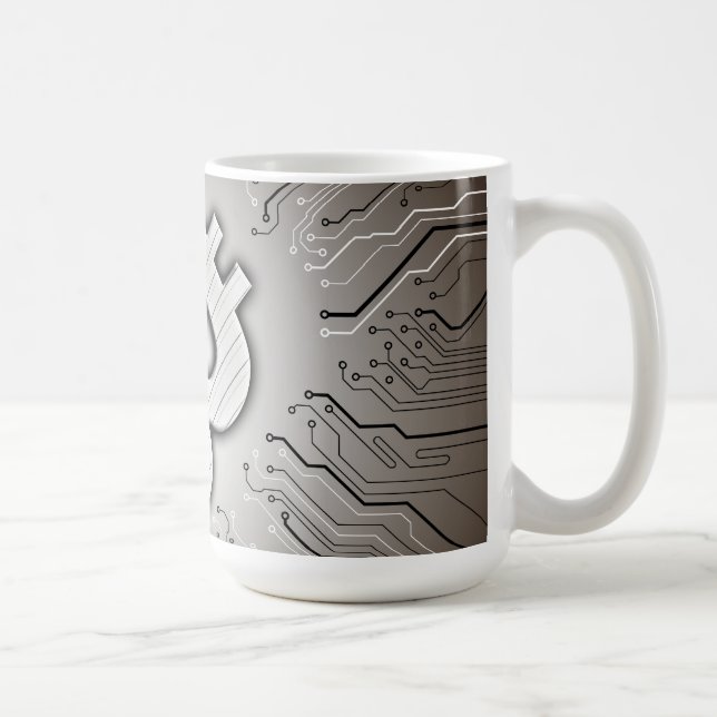 Bitcoin logo coffee mug (Right)