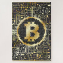 Bitcoin Logo Crypto Circuit Board Cryptocurrency