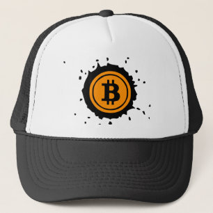 Bitcoin Logo Crypto Currency Trucker Hat
