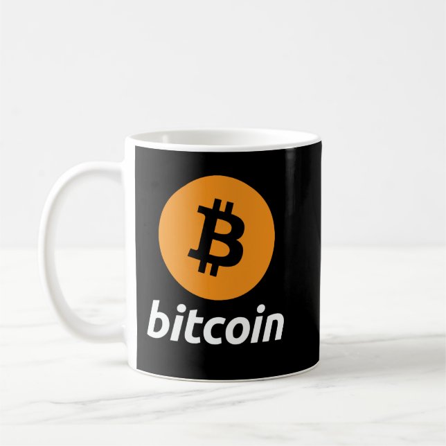 Bitcoin Logo Cryptocurrency BTC Hoodie Coffee Mug (Left)