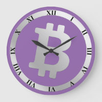Bitcoin logo graphics business, office wall