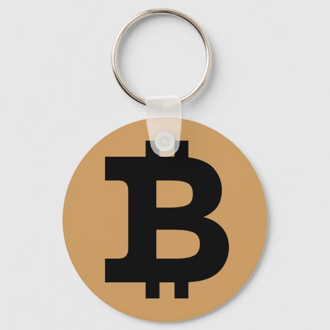 Bitcoin logo key ring (Front)