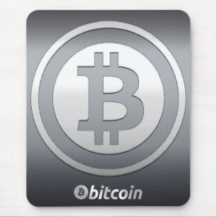 Bitcoin logo mouse mat