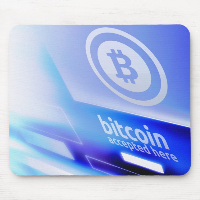 Bitcoin logo mouse mat (Front)