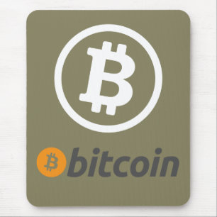 Bitcoin logo mouse mat