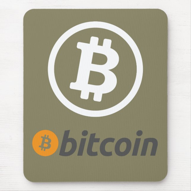 Bitcoin logo mouse mat (Front)