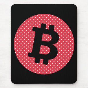 Bitcoin logo mouse mat