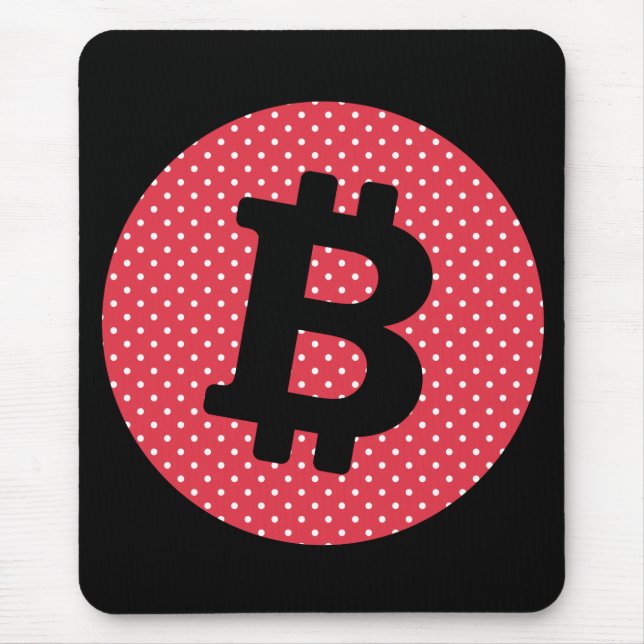 Bitcoin logo mouse mat (Front)