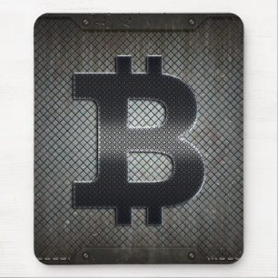 Bitcoin logo mouse mat