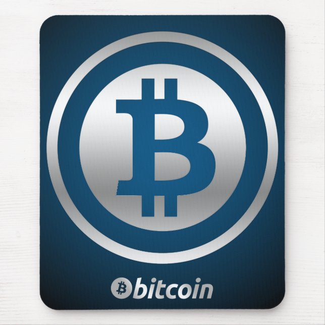 Bitcoin logo mouse mat (Front)