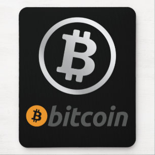 Bitcoin logo mouse mat