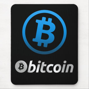 Bitcoin logo mouse mat