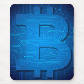 Bitcoin logo mouse mat