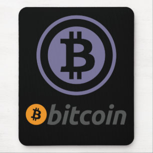 Bitcoin logo mouse mat