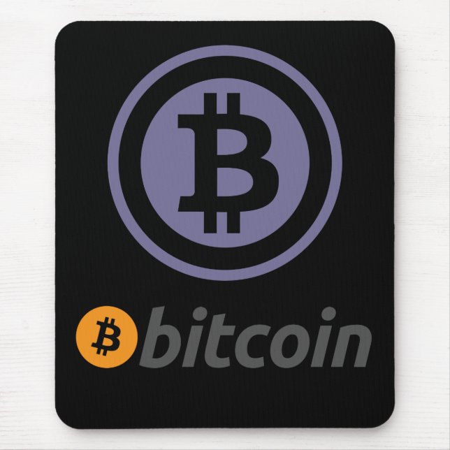 Bitcoin logo mouse mat (Front)
