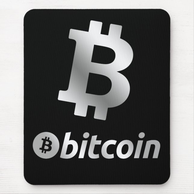 Bitcoin logo mouse mat (Front)