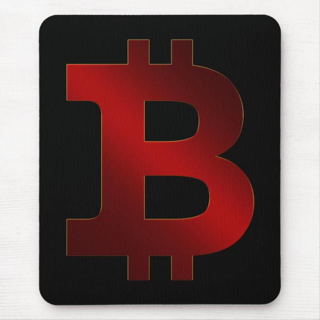 Bitcoin logo mouse mat (Front)
