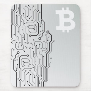 Bitcoin logo mouse mat
