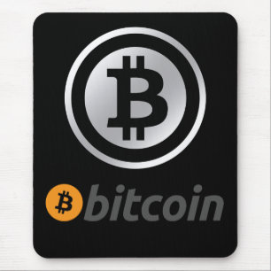 Bitcoin logo mouse mat