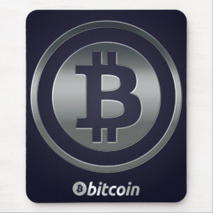 Bitcoin logo mouse mat
