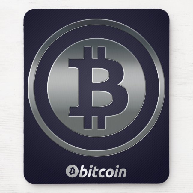Bitcoin logo mouse mat (Front)
