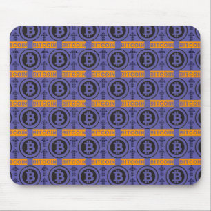 Bitcoin Logo Pattern Mouse Mat